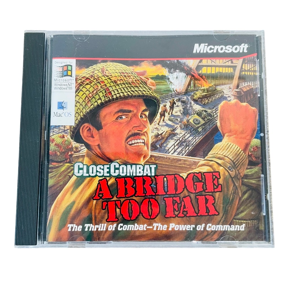 Microsoft Close Combat A‎ Bridge Too Far PC Mac 1997 Vintage WWII Strategy Game